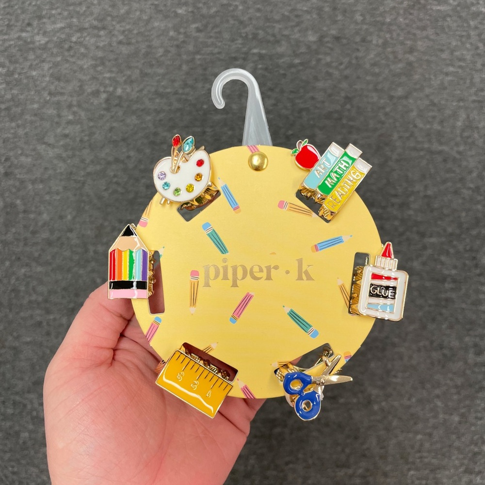 School Themed Hair Clip Set- Small
